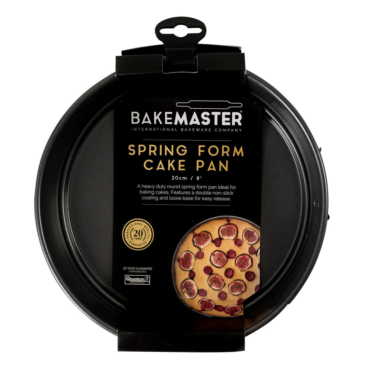 Springform Round Cake Pan, 20 X 6cm- BakeMaster