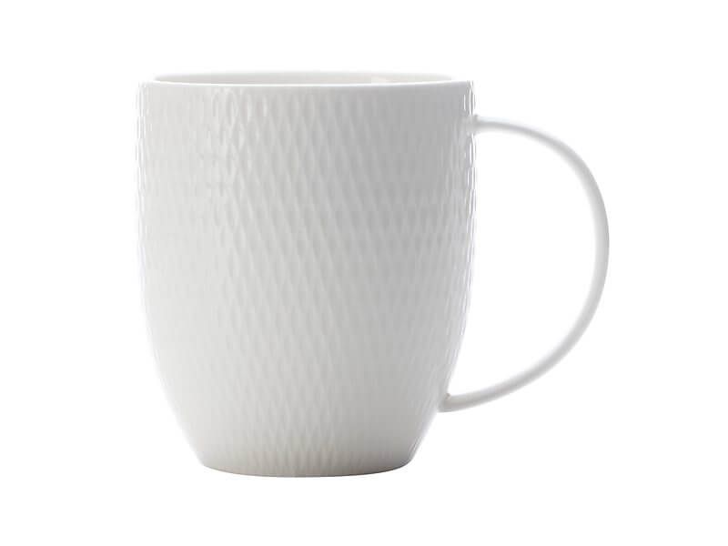 Coupe Mug 420ml - White Basics Diamonds