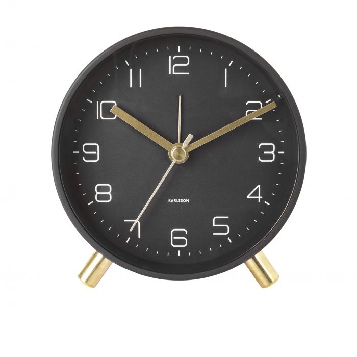 Lofty Alarm Clock Black